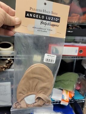 Women's Beige Pleated Half-Sole Body Wrappers